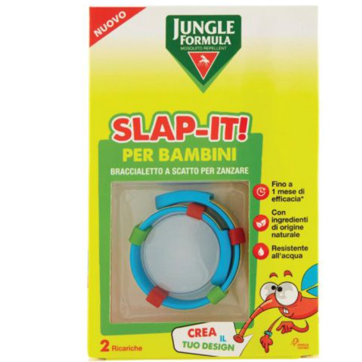 JUNGLE FORMULA SLAP-IT BRACCIALETTO ANTI-ZANZARE PER BAMBINI+ 2 RICARICHE