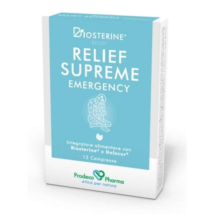 BIOSTERINE RELIEF SUPREME EMERGENCY 12 COMPRESSE