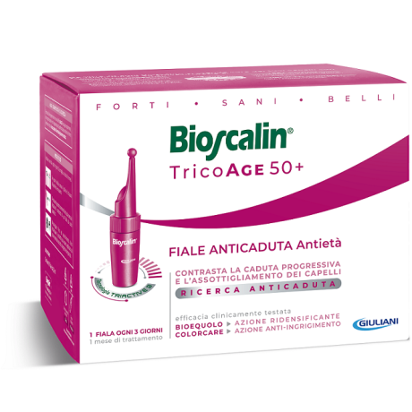 Bioscalin Tricoage 45+ Fiale Anticaduta Capelli Antietà 10 fiale 3,5Ml