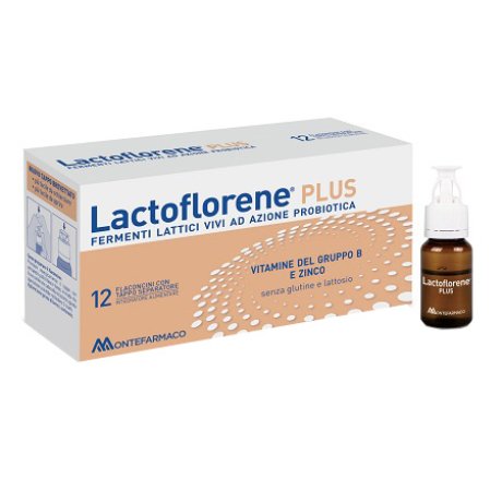 Lactoflorene Plus Fermenti Lattici Vivi ad Azione Probiotica, 12 Flaconcini - 10ml