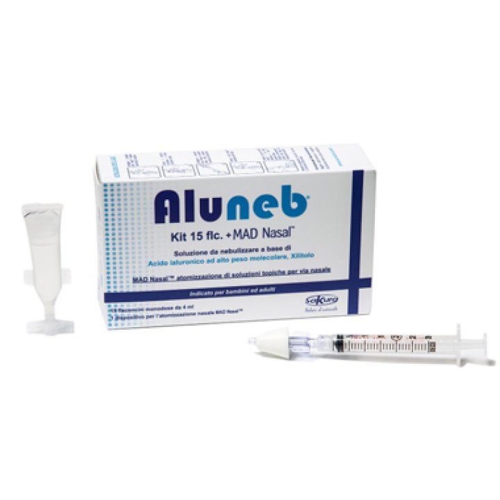 ALUNEB KIT SOLUZIONE ISOTONICA 15 FLACONCINI DA 4 ML + MAD NASAL ATOMIZZATORE