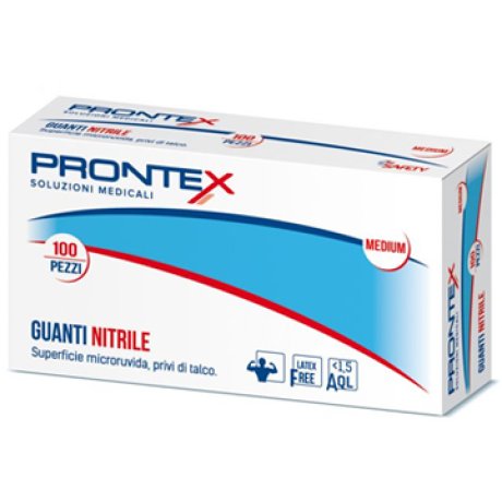 PRONTEX GUANTO IN NITRILE SENZA POLVERE PICCOLO 6/7 100 PEZZI