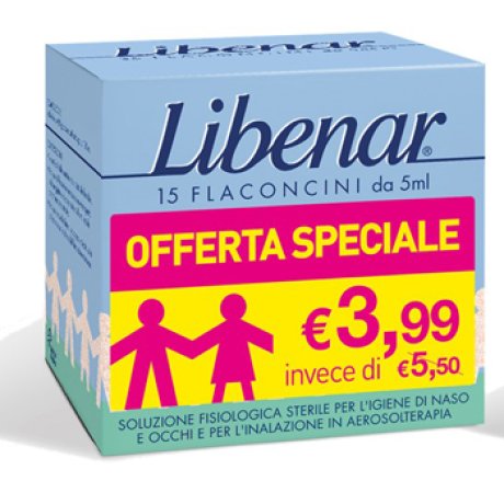 LIBENAR 15 FLACONCINI SOLUZIONE ISOTONICA 5 ML