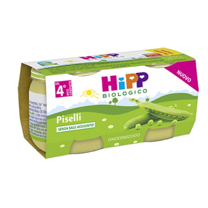 HIPP OMOGENEIZZATO PISELLI 2X80 G