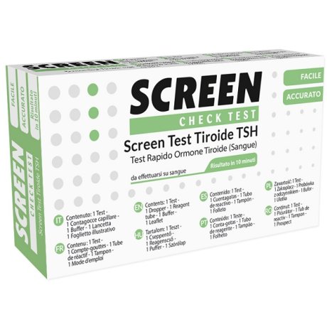TEST RAPIDO PER L\'INDIVIDUAZIONE QUALITATIVA DI ORMONE TIROIDE-STIMOLANTE TSH NEL SANGUE UMANO SCREEN CHECK TEST TIROIDE/TSH TEST RAPIDO PER L\'INDIVIDUAZIONE QUALITATIVA DI ORMONE TIROIDE-STIMOLANTE TSH NEL SANGUE UMANO SCREEN CHECK TEST TIROIDE/TSH