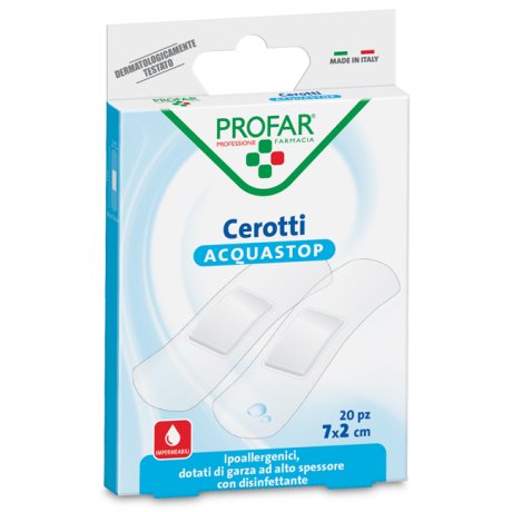 CEROTTO ACQUASTOP MEDI 7X2 CM PROFA 20 PEZZI