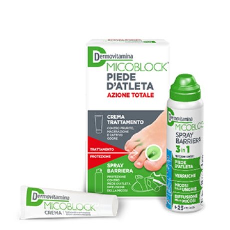 DERMOVITAMINA MICOBLOCK PIEDE D\'ATLETA CREMA 30 ML + SPRAY BARRIERA 3 IN 1 100 ML