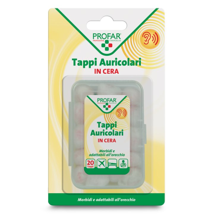TAPPI AURICOLARI IN CERA 20 PEZZI PROFAR