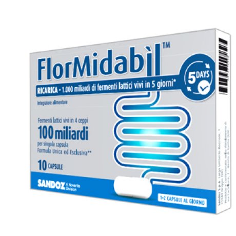 FLORMIDABIL RICARICA 10 CAPSULE