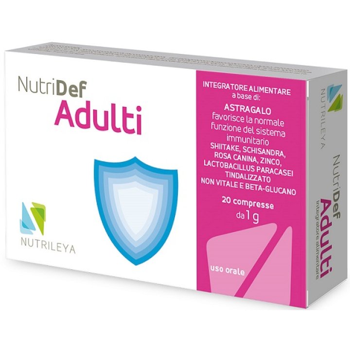 NUTRIDEF ADULTI 20 COMPRESSE - NUTRILEYA