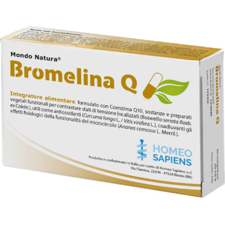 BROMELINA Q MONDO NATURA 30 COMPRESSE