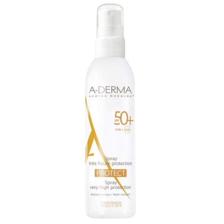 A-Derma Protect Spray Solare Corpo SPF 50+ protezione molto alta - 200 ml