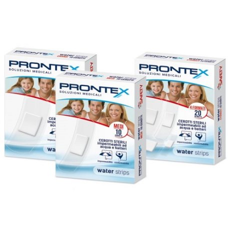 CEROTTO PRONTEX WATER STRIPS ASSORTITO 20 PEZZI