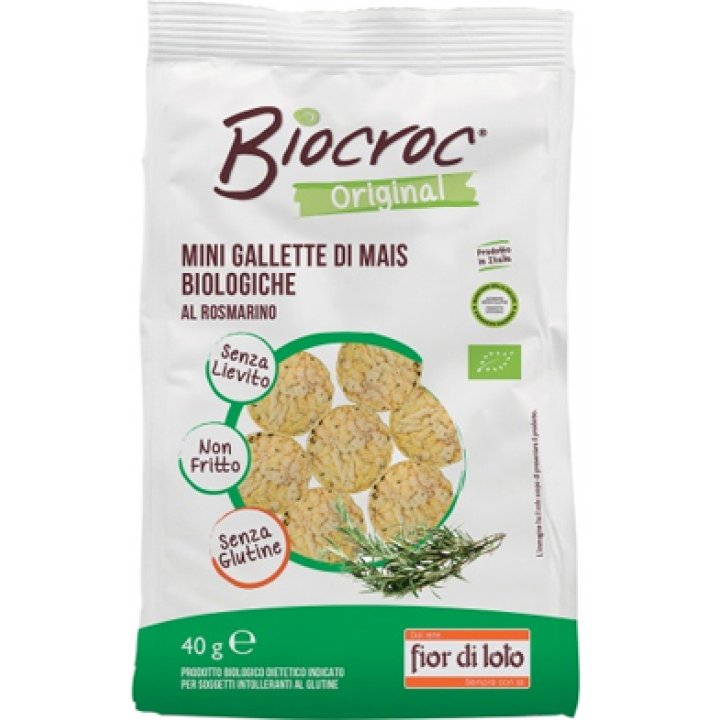 BIOCROC MINI GALLETTE DI MAIS ROSMARINO BIO 40 G