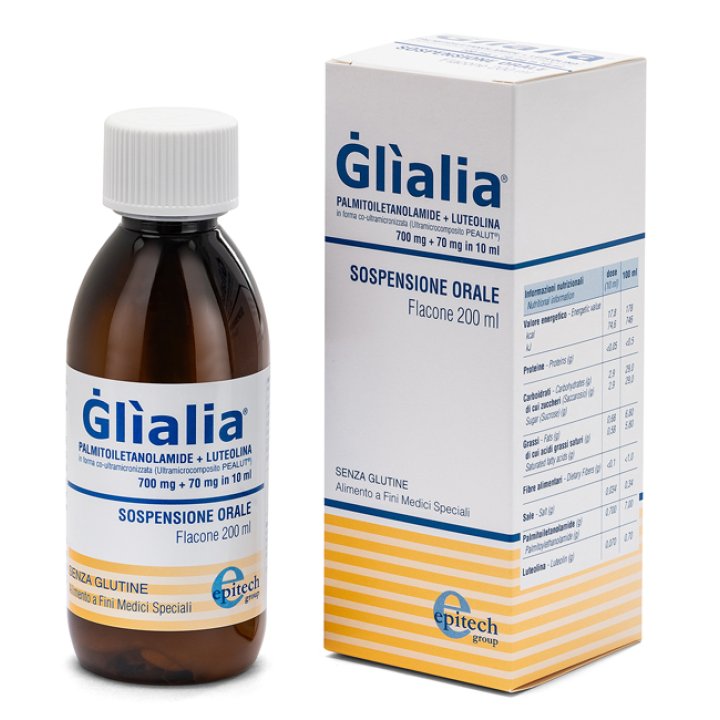 GLIALIA SOSPENSIONE ORALE 700 MG + 70 MG 200 ML