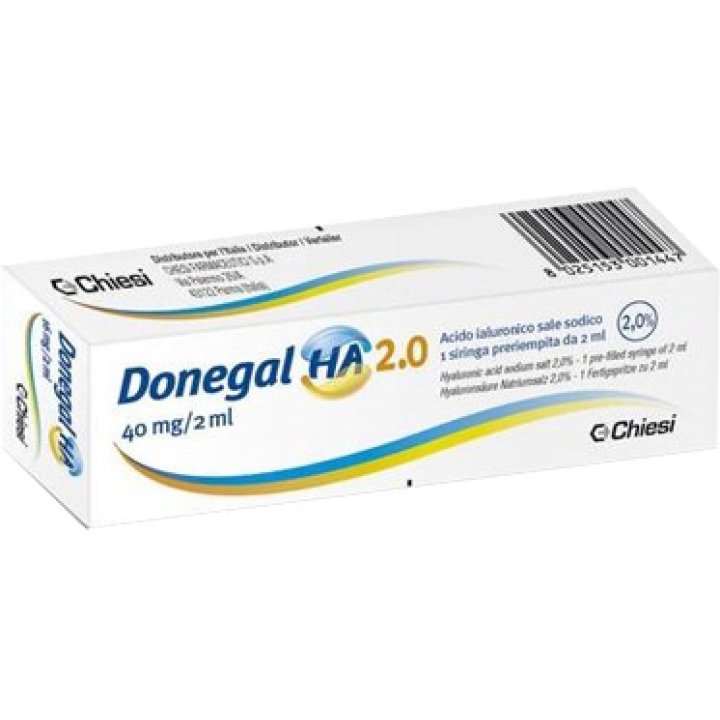 SIRINGA INTRA-ARTICOLARE DONEGAL HA 2.0 ACIDO IALURONICO 40 MG 2 ML