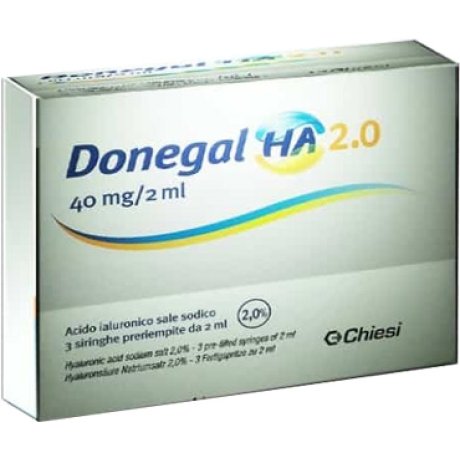 SIRINGA INTRA-ARTICOLARE DONEGAL HA 2.0 ACIDO IALURONICO 40 MG 2 ML 3 PEZZI