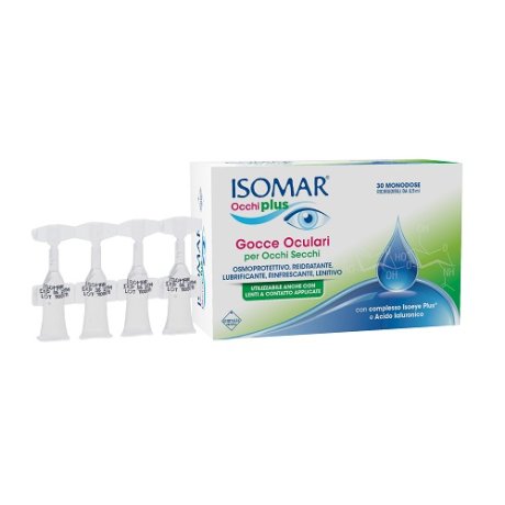 ISOMAR OCCHI PLUS CCE OCULARI PER OCCHI SECCHI ALL\'ACIDO IALURONICO 0,25% 30 FLACONCINI MONODOSE