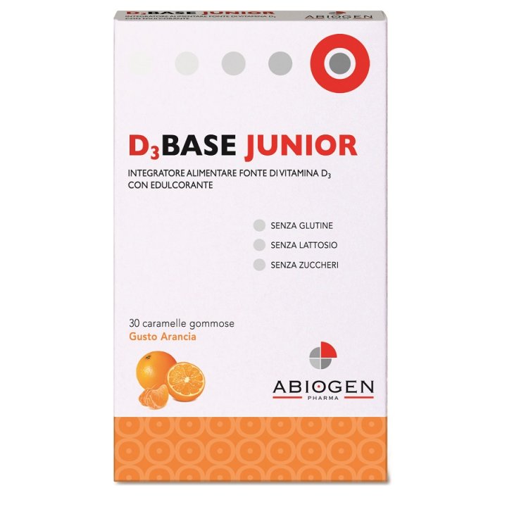 D3BASE JUNIOR 30 CARAMELLE MMOSE ARANCIA