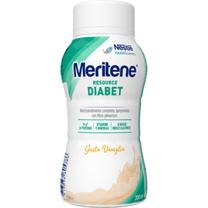 MERITENE RESOURCE DIABET VANIGLIA ALIMENTO IPERPROTEICO 28 VITAMINE E MINERALI 200 ML