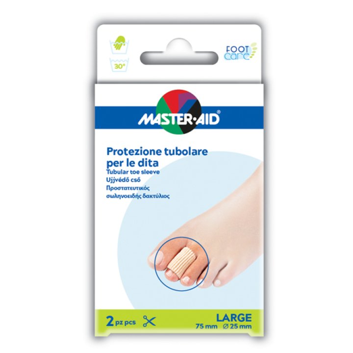 TUBO IN GEL MASTER-AID ELASTICIZZATO L 7,5 CM 2 PEZZI