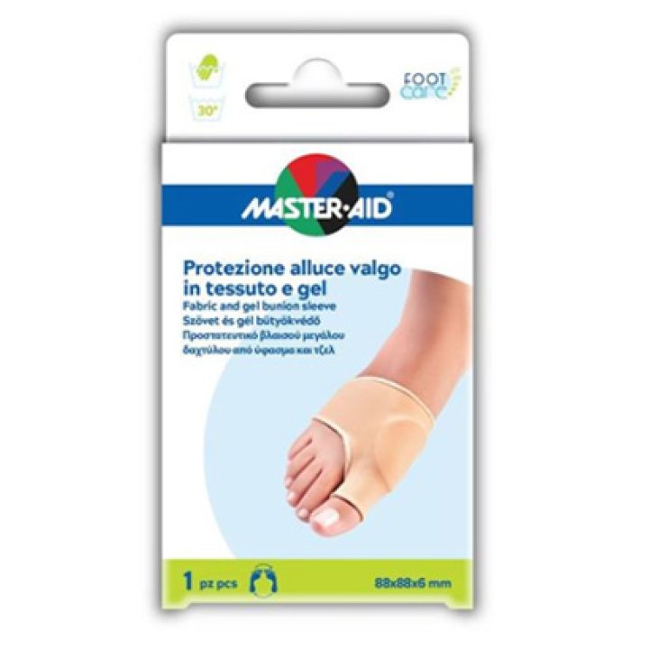 PROTEZIONE MASTER-AID IN GEL E TESSUTO PER ALLUCE VAL 1 PEZZO