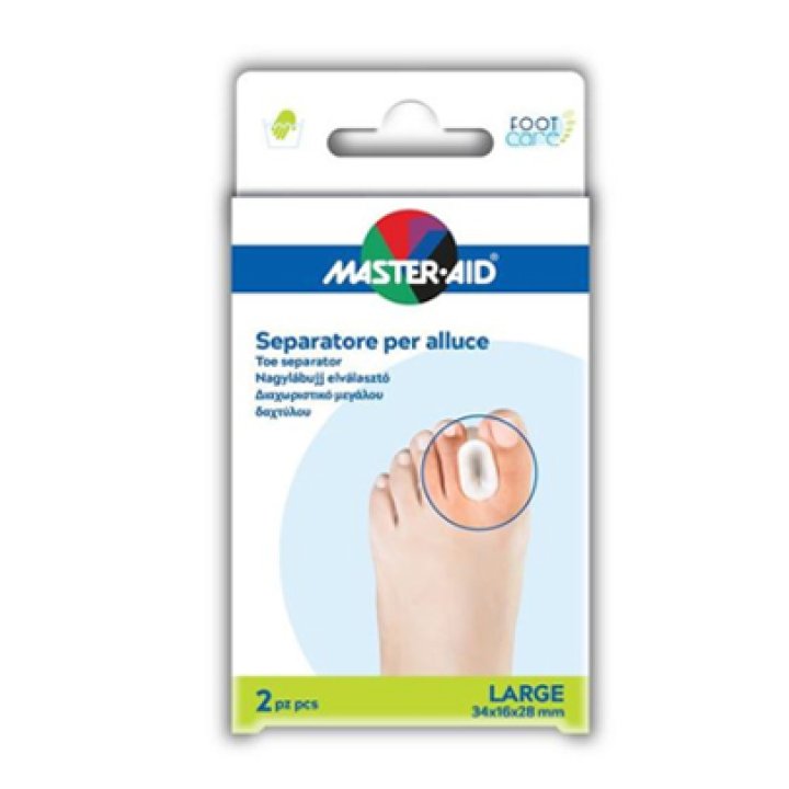 SEPARATORE DITA IN GEL MASTER-AID PER ALLUCE L 2 PEZZI