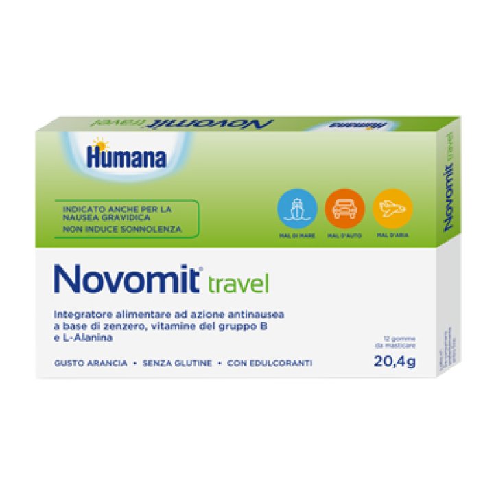 NOVOMIT TRAVEL 12 MME DA MASTICARE GUSTO ARANCIA