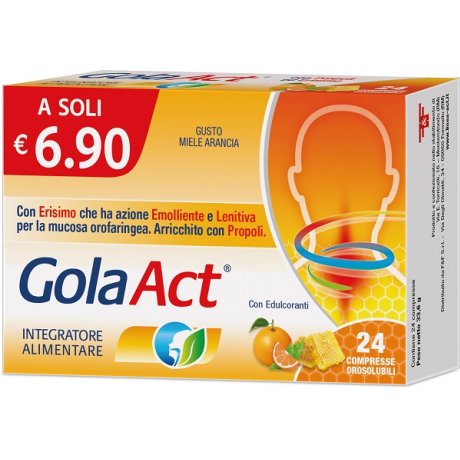 GOLA ACT MIELE ARANCIA 24CPR