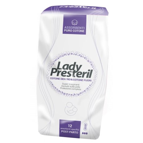 LADY PRESTERIL POSTPARTO 12 PEZZI