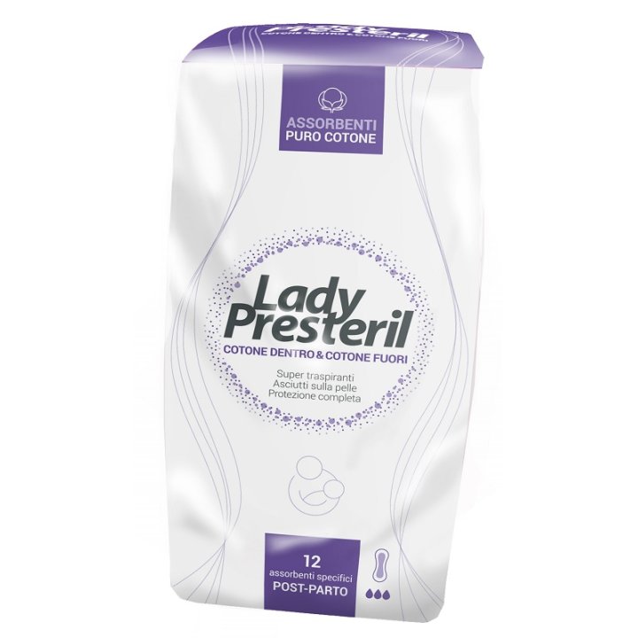 LADY PRESTERIL POSTPARTO 12 PEZZI