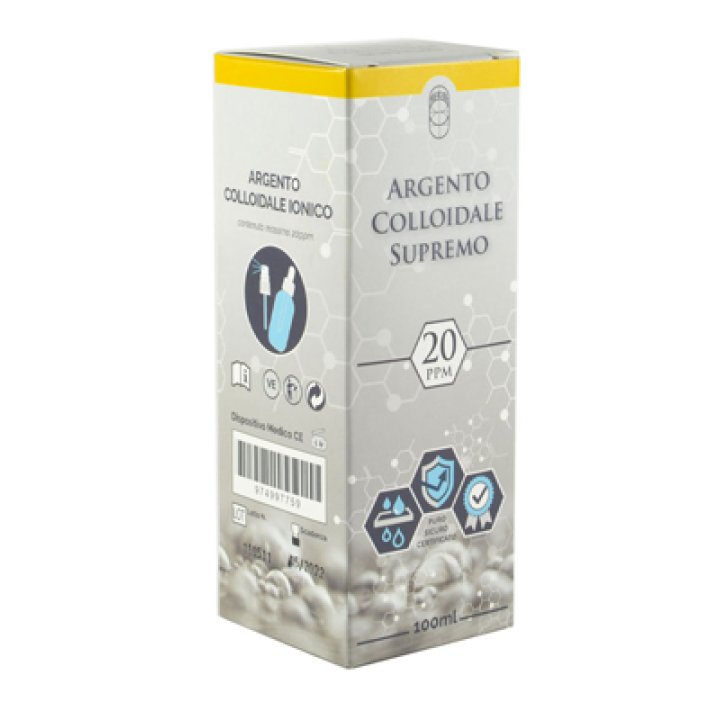 ARGENTO COLLOIDALE SUPREMO 20PPM 100 ML SPRAY + CONTACCE