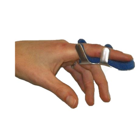 STECCA PER FRATTURA DITA A RANETTA FARMASPLINT MISURA PICCOLA IN ALLUMINIO MODELLABILE CON IMBOTTITURA IN SPUGNA POLIURETANICA ANTIALLERGICA RADIOTRASPARENTE 8 CM 1 PEZZO