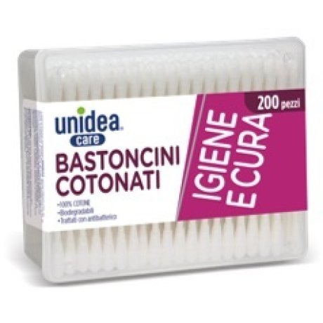 UNIDEA BASTONCINI COTONATI 200 PEZZI