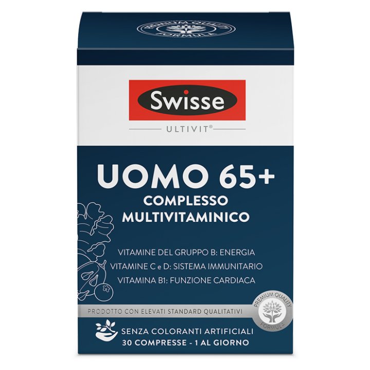 SWISSE UOMO 65+ COMPLESSO MULTIVITAMINICO 30 COMPRESSE