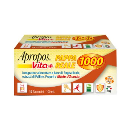 APROPOS VITA+ PAPPA REALE 1000MG 10 FLACONCINI DA 10 ML