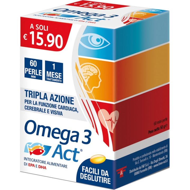 OMEGA 3 ACT 60 PERLE 540 MG