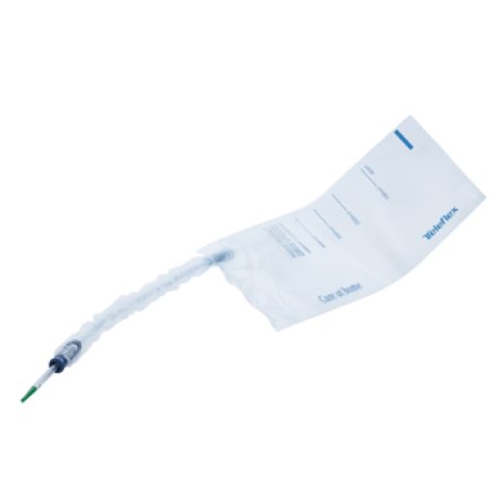 CATETERE VESCICALE AUTOLUBRIFICANTE LIQUICK X-TREME PLUS RIVESTIMENTO IDROFILO CON SACCA RACCOGLI URINA DIAMETRO CH12 LUNGHEZZA 20 CM PUNTA ERTHAN 2 FORI SFALSATI 30 PEZZI