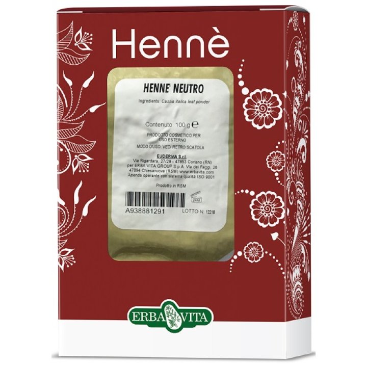 HENNE COLORANTE CAPELLI NEUTRO 100 G HENNE COLORANTE CAPELLI NEUTRO 100 G