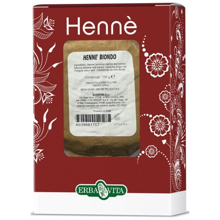 HENNE COLORANTE CAPELLI BIONDO 100 G HENNE COLORANTE CAPELLI BIONDO 100 G