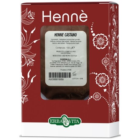 HENNE COLORANTE CAPELLI CASTANO 100 G HENNE COLORANTE CAPELLI CASTANO 100 G