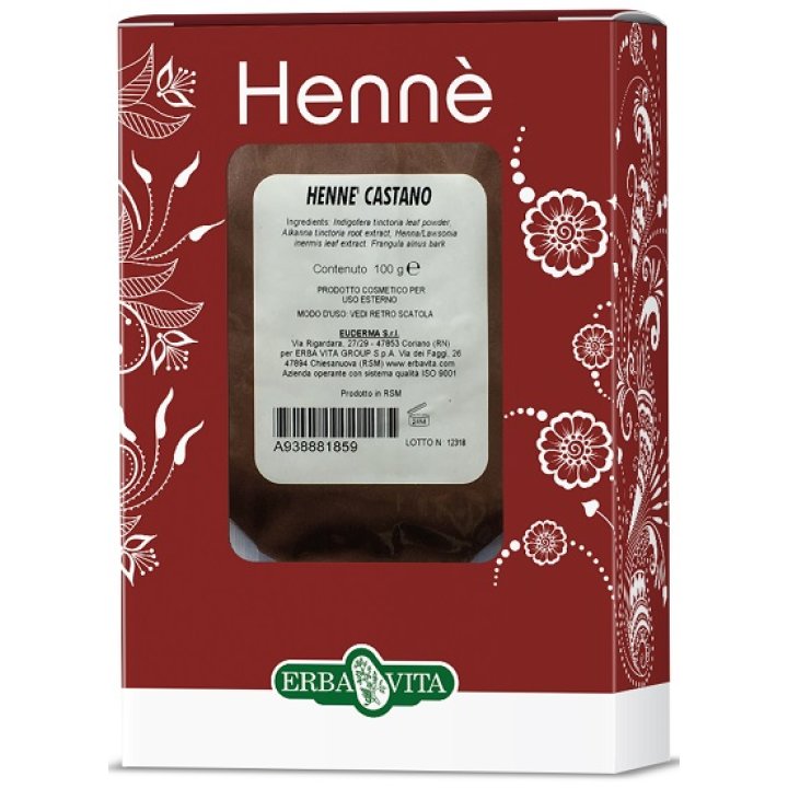 HENNE COLORANTE CAPELLI CASTANO 100 G HENNE COLORANTE CAPELLI CASTANO 100 G