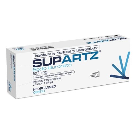 SIRINGA PRERIEMPITA INTRA-ARTICOLARE SUPARTZ ACIDO IALURONICO 10 MG 2,5 ML 3 PEZZI