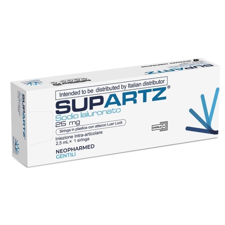 SIRINGA PRERIEMPITA INTRA-ARTICOLARE SUPARTZ ACIDO IALURONICO 10 MG 2,5 ML 3 PEZZI