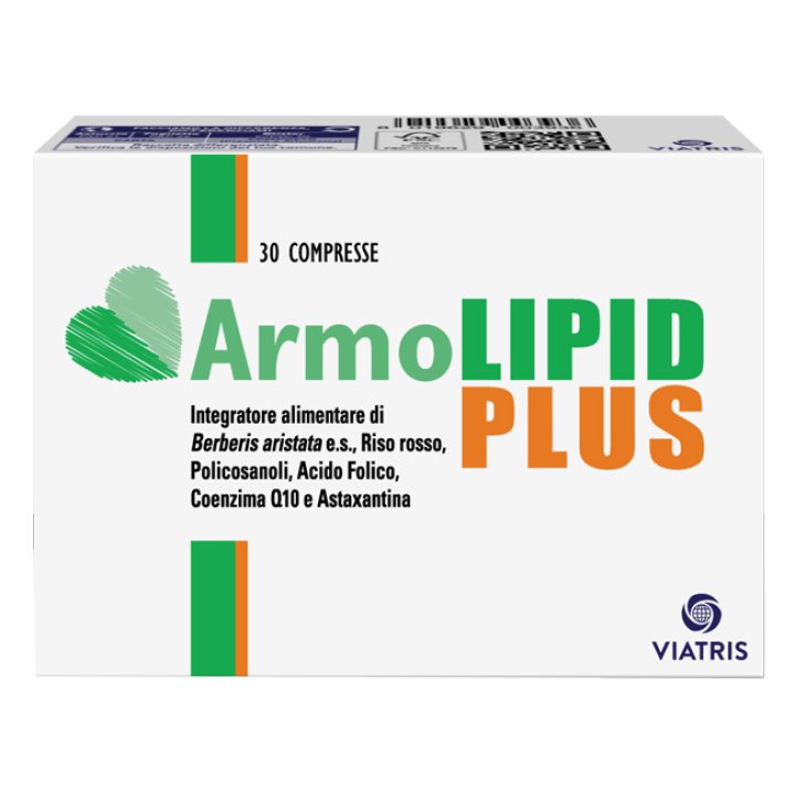 Armolipid Plus Integratore per il colesterolo  a base di Riso Rosso Fermetato 30 compresse