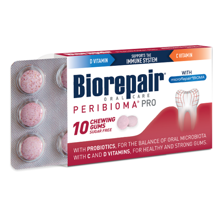 BIOREPAIR PERIBIOMA MME MASTICABILI 10 COMPRESSE DA 1,2 G