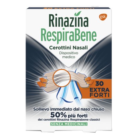 RINAZINA RESPIRABENE CEROTTINO EXTRA FORTE 30 PEZZI