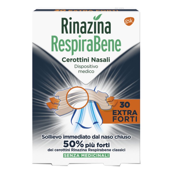 RINAZINA RESPIRABENE CEROTTINO EXTRA FORTE 30 PEZZI