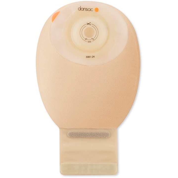 DANSAC NOVALIFE TRE 1 SACCA APERTA OPACA SOFTCONVEX MAXI PER ILEOSTOMIA CON FINESTRA RITAGLIABILE 15-34MM 540 ML 10 PEZZI