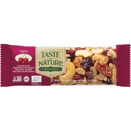 TASTE OF NATURE BARRETTA ALLE CILIEGIE E ALLE NOCI PECAN BIO VEGAN 40 G